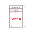 直式加大防水夾鏈袋識別證套+鍊條 WP-415_3