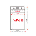 直式防水夾鏈袋識別證套+鍊條 WP-318_3