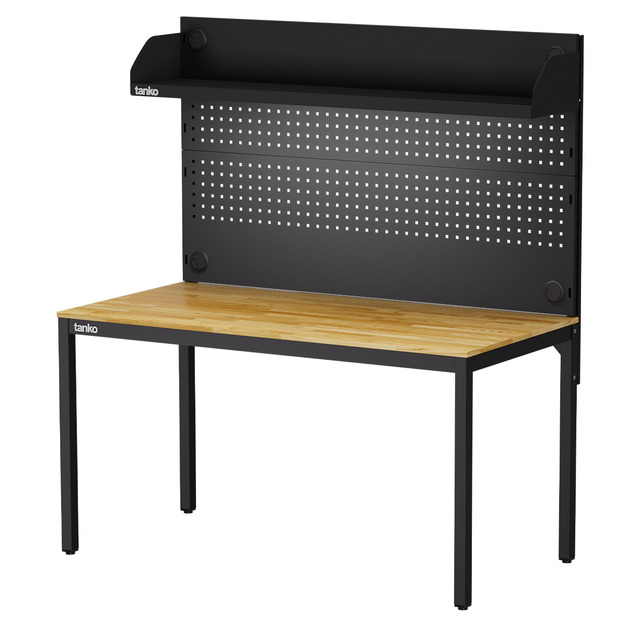 【150cm】天鋼多功能桌｜掛板上架燈具 WE-58W5｜黑色