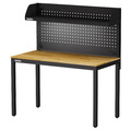 【120cm】天鋼多功能桌｜掛板上架燈具 WE-47W5｜黑色