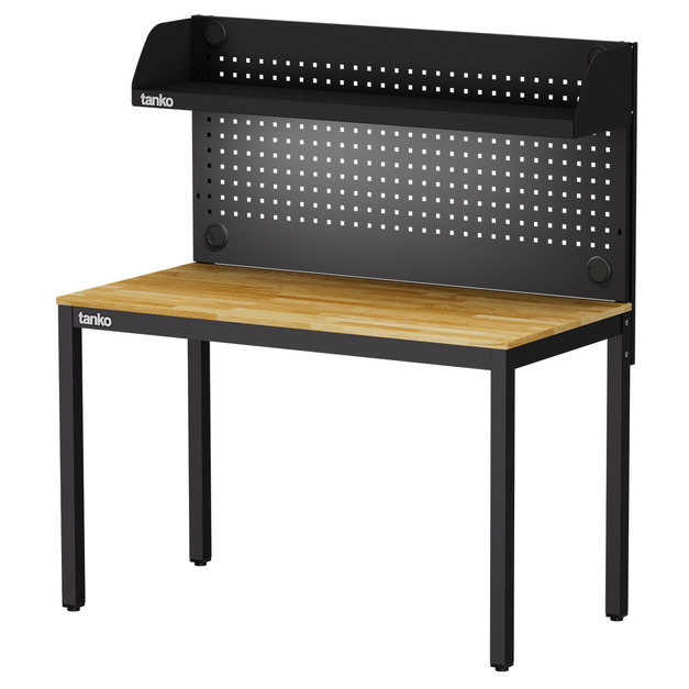 【120cm】天鋼多功能桌｜掛板上架燈具 WE-47W5｜黑色