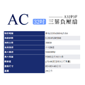 AC 32吋三葉負壓扇 A32P3F 排風扇 空氣對流扇 抽風扇_1