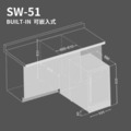 德國 CASO 嵌入式冷藏櫃 SW-51 冷藏櫃 冰箱 飲料櫃 保鮮櫃 酒水展示櫃 冰吧 營業用冷藏櫃 132罐 (330ml易開罐) 新竹以上免運_3