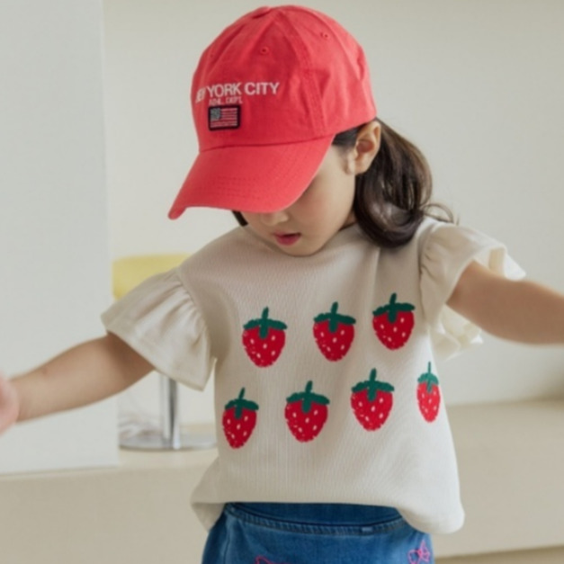 🍓 韓國童裝 草莓系列上衣 2款2色 
