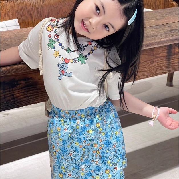 純棉上衣＋可愛圖騰褲裙 一套 可拆買