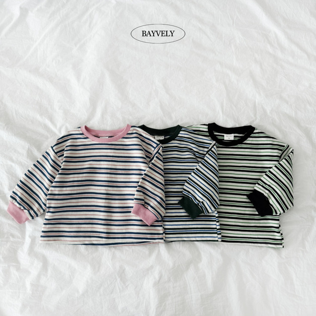Bayvely 超實穿條紋長袖T     2 Colors
