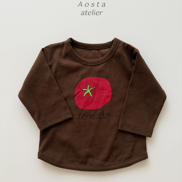 Aosta  番茄棉質上衣  2色