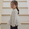 BANANA J｜荷葉感壓紋小洋上衣 3色_6