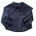 海軍領長袖襯衫（背後小刺繡）_4