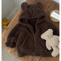 泰迪熊毛連帽毛超可愛外套_2