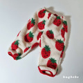 🍓 hug bebe｜草莓絨絨保暖褲 Strawberry Fleece Pants_2