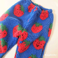 🍓 hug bebe｜草莓絨絨保暖褲 Strawberry Fleece Pants_7