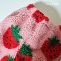 🍓 hug bebe｜草莓絨絨保暖褲 Strawberry Fleece Pants_3