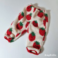 🍓 hug bebe｜草莓絨絨保暖褲 Strawberry Fleece Pants_9