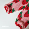 🍓 hug bebe｜草莓絨絨保暖褲 Strawberry Fleece Pants_5