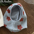 🌼MILK BALM 花朵連帽保暖帽（Free SIZE)_1