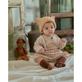 🧸 oott bebe 圓點 / 豹紋軟絨連身兩件組｜ 2色