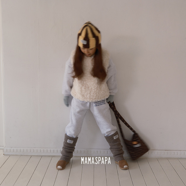 🇰🇷 韓國 Mamaspapa 仿皮草柔軟毛背心