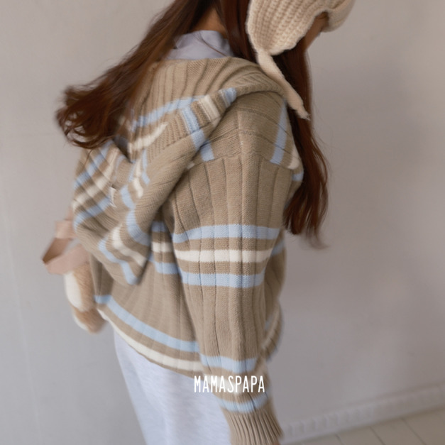 🇰🇷 韓國 Mamaspapa 連帽針織外套  2款