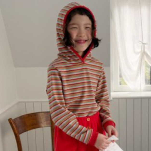 Hei｜條紋連帽上衣 2色