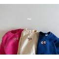 Hei｜刺繡表情圓領上衣 3色_1