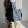 BANANAJ ｜格紋層次蛋糕裙 2色_1