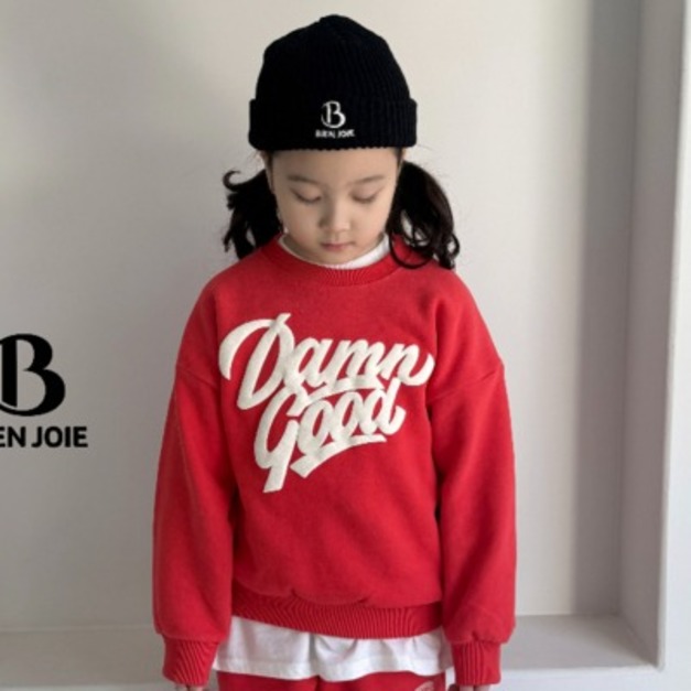 【BIEN JOIE】Damn Good 立體刺繡刷毛上衣   2色