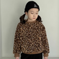 【BIEN JOIE】豹紋刷毛圓領上衣｜中性寬版｜S&ndash;5XL