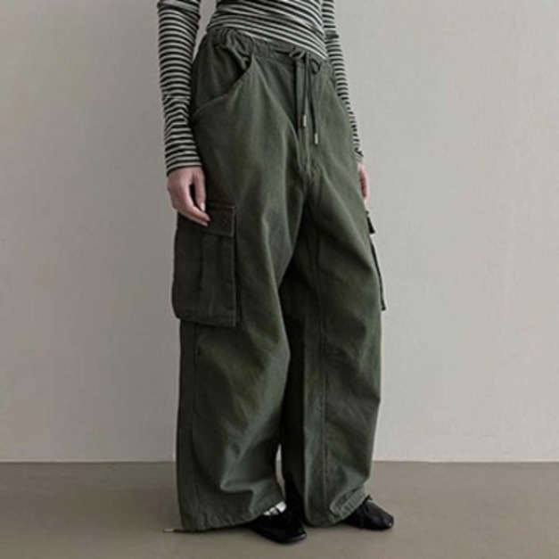 GVR 側邊口袋收口工作褲    4 色