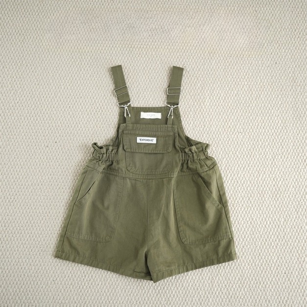 韓系棉質吊帶短褲