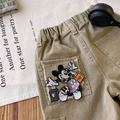 卡其後卡通刺繡工作褲_1