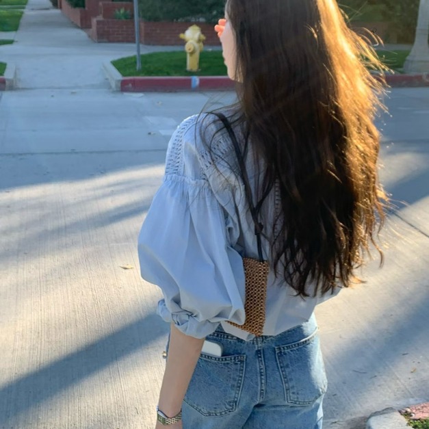 VENIR 新款100%純棉設計款圓領上衣 4色