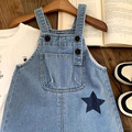星星拼接牛仔吊帶褲_8