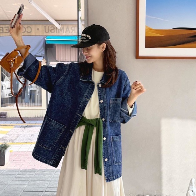 韓國🇰🇷春款百搭牛仔外套