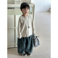 復古明線撞色圓領上衣 4色