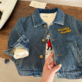 春秋款卡通牛仔外套