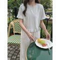 韓系荷葉邊短T甜美百搭款 7色_12