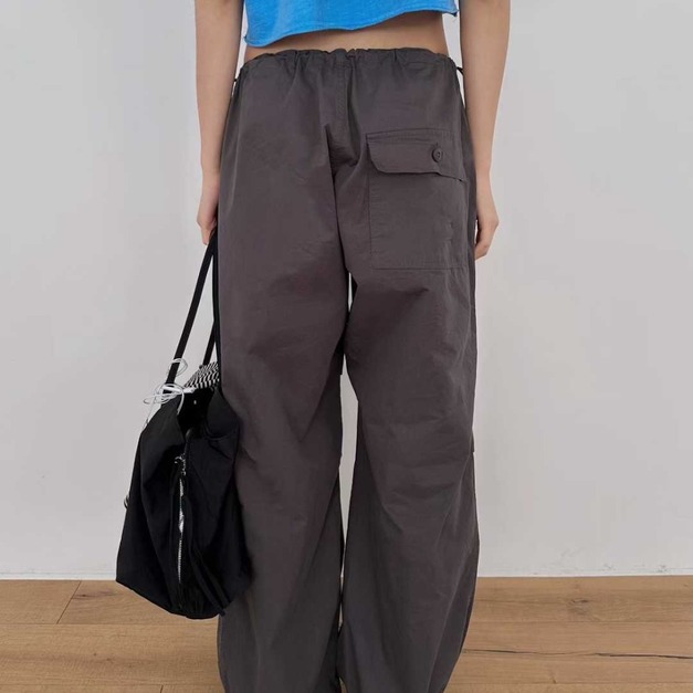 GVR ｜ 10色入．韓系折感抽繩休閒褲