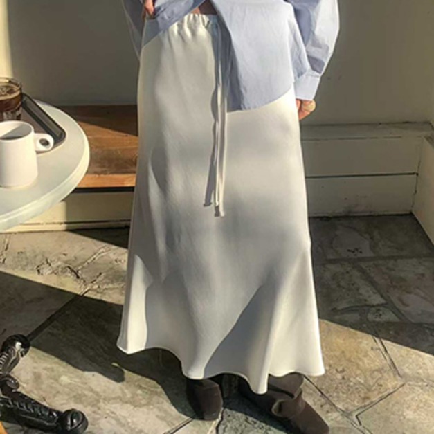 FLW ｜ 經典 Cello 絲緞垂墜長裙  3色