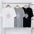 韓系花朵印花短T_9