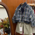春秋款格紋夾克外套_3