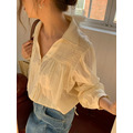 VENIR 春季新款 ｜ 精緻壓褶微透膚襯衫 3_5