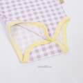LIME & BLUE夏日繽紛！撞色滾邊格紋連身包屁衣 (8色)_7