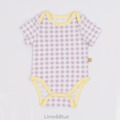 LIME & BLUE夏日繽紛！撞色滾邊格紋連身包屁衣 (8色)_5