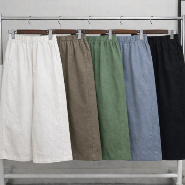 夏季必備棉麻寬褲 多色