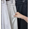 韓系抽繩機能工裝寬褲_7