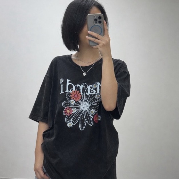 Mandi小花水洗T  長短2款