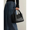 極簡黑色水桶包｜手提・斜背兩用_4