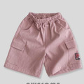 AWESOME BEBE ｜立體大口袋布標休閒短褲 3色_3