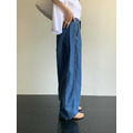REVE ｜ 夏日輕盈：棉麻混紡繭型闊腿牛仔褲_4